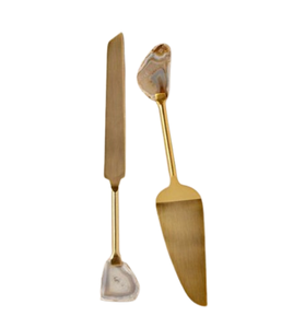 Gold Plated Wedding <b>Cake</b> tool Stainless Steel <b>Cake</b> <b>Server</b> Knife and <b>Server</b> Set Kitchen Accessories - Product Image 6