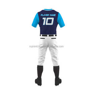 Conjunto de uniformes de jugador de béisbol Material transpirable, textura suave, ajuste flexible y servicio completo de impresión personalizado - Product Image 6