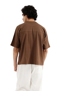 เสื้อยืดคอกลมทรงบ็อกซ์ฟิตสไตล์วินเทจ ผ้าคอตตอน 100% ทรงโอเวอร์ไซส์ ไหล่ตก ขายส่ง ราคาพิเศษ - Product Image 5