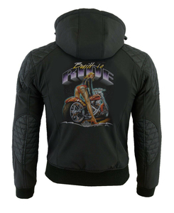 Sudadera con Capucha de Kevlar Blindada Personalizada para Motociclistas, con Certificación CE, Sudadera para Motociclismo, OEM, MOQ Bajo - Product Image 1