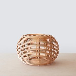 Rattan furniture boho style <b>outdoor</b> french bar <b>stool</b> cheapest cost handcrafted pouf <b>stools</b> - Product Image 5
