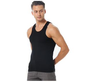 Custom <b>Men</b> Tank Top Blank Casual Sleeveless Shirt Plain <b>White</b> Sport Undershirt <b>Vest</b> - Product Image 2