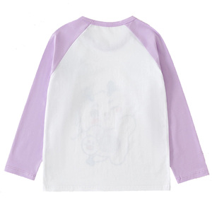 T-shirts pour filles à manches longues double couche de haute qualité, imprimés sur mesure, 210 g/m², en coton peigné double fil - Product Image 4