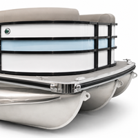 Bateau à pontons en aluminium et EVA de 16 pieds, certifié CE, 90 CV, bateau de pêche et de loisirs, structure démontable, fabrication OEM
