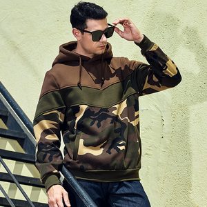 Servicio OEM, Sudaderas Extra Grandes 100% Algodón para Hombre, Sudaderas con Hombros Caídos, Tejido Grueso, Lisas o con Estampado de Camuflaje - Product Image 3