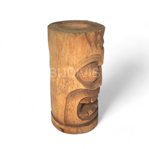 Traditional Tiki Face Wooden Coffee Stool Handmade Ethnic Furniture for Wholesale Tropical Interior <b>Display</b> - Product Image 4