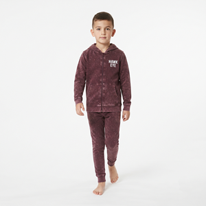 Conjunto de Sudadera con Capucha y Pantalones Deportivos de Algodón con Lavado Ácido para Niños, Ropa Deportiva Personalizada para Niños y Niñas - Product Image 3