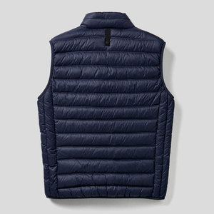 Veste matelassée sans manches bleue pour homme Econex Sports, fermeture éclair, coupe-vent, vêtements d'hiver décontractés, rembourrage en polyester, à capuche - Product Image 5