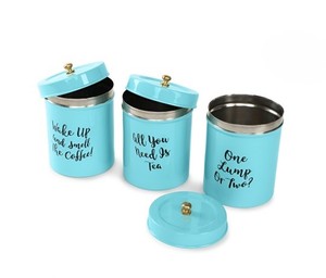 Boîte à café en métal avec couvercle pour la cuisine et la maison, personnalisable - Product Image 3