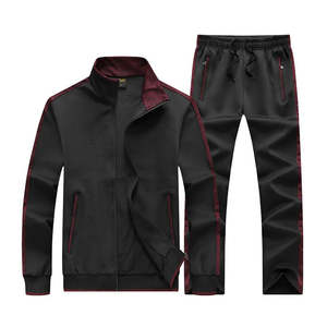 Nouvelle mode, vêtements de sport pour hommes, ensemble de survêtement deux pièces uni - Product Image 2