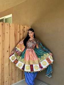Robes décontractées afghanes pour femmes, en dentelle de mode ethnique de luxe, tissu écologique de qualité supérieure, OEM ODM, vente en gros, manches longues, longueur genou - Product Image 4