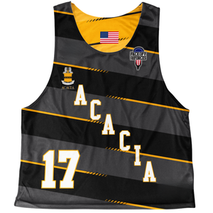 Chalecos de Lacrosse Personalizados con Logotipo, MOQ Bajo, Reversibles, de Secado Rápido, Tela Inteligente 100% Poliéster, para Entrenamiento y Partidos - Product Image 1
