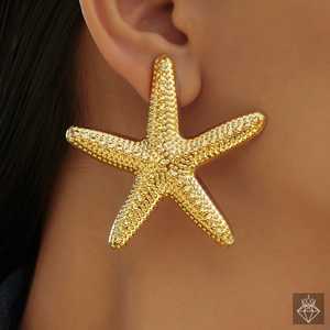 PRAO Fine Stud Starfish Pendientes Joyería antideslustre - Product Image 3