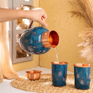 Carafe en cuivre à double paroi, élégante et luxueuse, imprimée, écologique, pour un usage quotidien, qualité garantie - Product Image 3