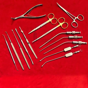 Ensemble de 33 instruments chirurgicaux professionnels manuels en acier inoxydable de haute qualité, certifiés CE, légers, pour la chirurgie des sinus et ORL - Product Image 2