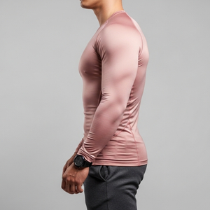 REXFIT SPORTS Camisetas Deportivas Personalizadas OEM para Hombre, Manga Larga, Colores Sólidos, Ropa Deportiva Informal - Product Image 3