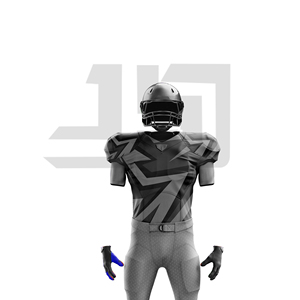 American <b>Football</b> Team Uniform Jerseys Custom Team Name Breathable Anti-Bacterial Quick Dry 100% Cotton Polyester V-Neck Short - Product Image 1
