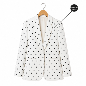 Cosh International Sorority Sisterhood Polka Dot Stylish OEM ODM Warm Winter Wear Breathable Long Sleeve Blazer <b>Coat</b> - Product Image 1