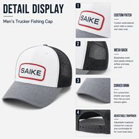 Gorra de Béisbol para Pesca con Parche de Logotipo Personalizado, Ropa de Cabeza para Actividades al Aire Libre, Fabricante OEM ODM, Etiqueta Privada, Venta al Por Mayor