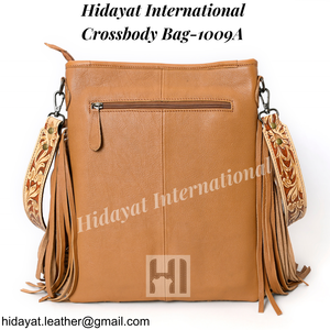 Sac à main de luxe pour femme en cuir de vachette de qualité supérieure, fait main, avec franges en poils naturels et sacs détachables - Product Image 6