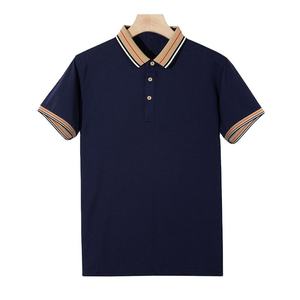 Polo T-shirt pour homme de style nouveau 2k26, col contrasté de qualité supérieure |   Polo de golf décontracté à manches courtes en mélange de coton - Product Image 1