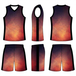 Conjunto de Camiseta y Pantalones Cortos de Baloncesto Reversibles, Uniforme Deportivo Ligero, Fabricante Mayorista OEM - Product Image 4