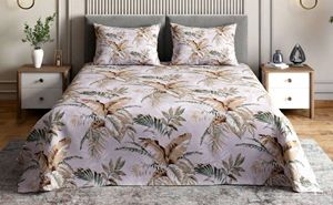 Housse de lit moderne blanche en microfibre écologique durable 300 fils/cm² 120 GSM ultra douce et légère pour la décoration de chambre et l'intérieur de la maison - Product Image 3