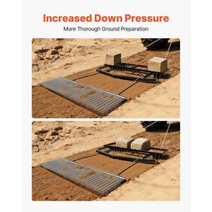 Aratro a Catena Regolabile in Larghezza da 6 Piedi, Capacità di Carico 80 libbre, per Rimorchi per Moto, ATV e Giardino, Ideale per Vialetti e Terreni Difficili - Product Image 5