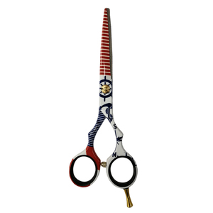 Professional 6.0 Inch <b>Left</b>-<b>Handed</b> Barber <b>Scissors</b> New Design Stainless Steel Straight Blade Hair Cutting Sharp Blunt Blades 28 - Product Image 6