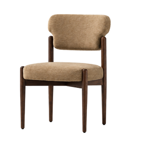 Chaise de salle à manger moderne en teck massif de luxe, durable et rembourrée, pour restaurant, café, hôtel, mobilier d'hôtellerie sur mesure - Product Image 1