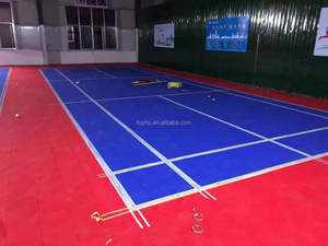 Suelo de Vinilo Encastrable Portátil para Canchas de Baloncesto, Uso en Interiores, Material PP, Diseño Moderno, Antideslizante, Impermeable, Gráfico - Product Image 4