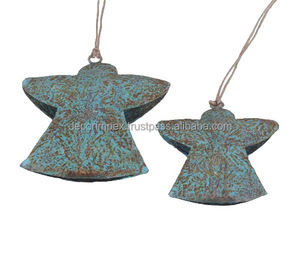 Adornos de metal con acabado Gris de nuevo estilo de adornos de linterna decorativos de festival de hierro y oro y plata - Product Image 3