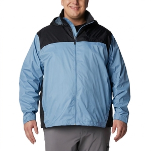 Men'S <b>Plus</b> <b>Size</b> <b>Waterproof</b> Windbreaker <b>Jacket</b> Solid Reflective Zip Blazers Casual Style Thin Thickness Reflective Strip <b>Jacket</b> - Product Image 1