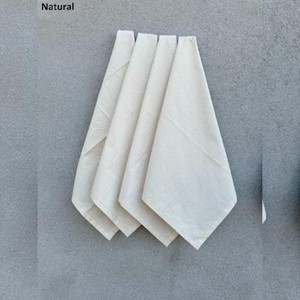 Lot de 10 serviettes de table carrées 16x16 pouces en coton 100% imprimé et brodé, faites à la main, écologiques et réutilisables pour la maison - Product Image 2