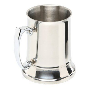 Jarra de Cerveza de Acero Inoxidable con Acabado Plateado, Estilo Vintage, Hecha a Mano, para Bar - Product Image 2