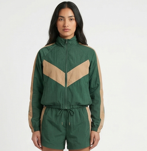 <b>Women</b> <b>Windbreaker</b> shorts set/ <b>Women's</b> Full- Zip Crop Jacket Shorts Set /<b>Windbreaker</b> Jacket Two Piece <b>Windbreaker</b> Set for <b>Women</b> - Product Image 1