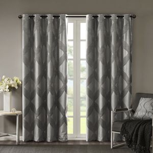 Ogee maglia Jacquard Total Blackout pannello tenda singolo pezzo mantovana per la decorazione della casa - Product Image 1