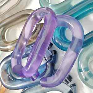 Eslabones de Cadena de Resina Transparentes de Gran Tamaño y Coloridos para Decoración de Paredes, Separador de Ambientes, Accesorios para Cortinas, Todos los Colores Disponibles - Product Image 6