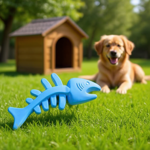 Jouet à mâcher en forme d'arête de poisson Yommy 12,5 cm pour chiens, jouet pour animaux de compagnie - Product Image 3