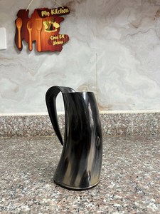 Most Selling Handmade Animal Style Drinking Horn Mug with Glossy Surface Portable for Parties & Events Viking drinking horn mug - Product Image 6