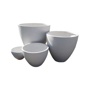Macetas Ligeras de Fibra de Vidrio, Modernas, Redondas y Decorativas, en Varios Colores y Tamaños para Jardín, Patio y Hogar - Product Image 1