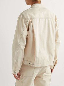 Chaqueta de Invierno Personalizada OEM para Hombre, Ropa de Trabajo Resistente de Lona con Diseño de Cuello Camisero, Aspecto Vintage Lavado, Exterior de Cachemira - Product Image 5