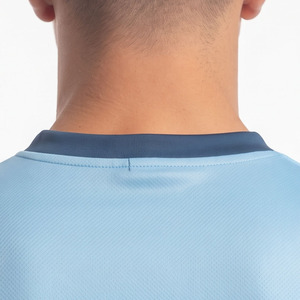 T-shirt de sport pour hommes, entraînement de football, 100% polyester, maillot de football pour hommes, manches courtes, col en V - Product Image 5