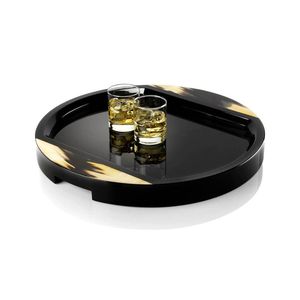 Polished Horn Food Tray Handmade Natural Horn Tray Eco Friendly Natural Horn Tableware Tray Luxury Handmade Horn Serving Tray - Product Image 2