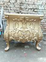 Table d'entrée sculptée à la main, design antique, table d'entrée, meubles de salon, plateau en bois, meubles de couloir, meubles d'entrée, meubles de salon