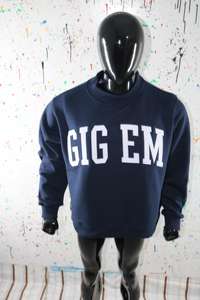 Sudadera con Capucha GIG EM Color Azul Marino Hilos Finos 100% Algodón Invierno Hecha a Medida - Product Image 5