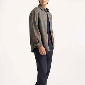 Winter Faux <b>Suede</b> Shacket Standard Button Front Overshirt Windproof Breathable Warm Comfortable Long Sleeve Casual <b>Jacket</b> - Product Image 2