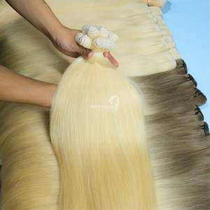 Mejor 100% Virgen cutícula alineada Super doble rizo ondas onda natural eslava trama pelo Vietnam crudo virgen humano vendedores - Product Image 1