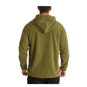 เสื้อฮู้ดผู้ชายสีเทา ทรงปกติ สีพื้น ผ้าฝ้ายฟลีซถัก 100% สวมใส่สบาย - Product Image 6