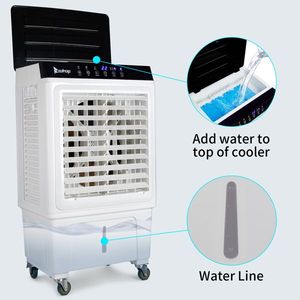 ZOKOP 3-in-1 Portable Evaporative Air Cooler 2353 CFM Personal Indoor/Outdoor Remote Control 7.93 Gal Large Water Tank - Product Image 6